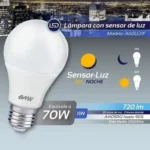 Lampara Led 11w Sensor Dia Noche Calido Fotocelula Baw Color - Imagen 4