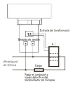 Multimedidor Digital De Energia Monofásico Baw 22mm Para Pan - Imagen 4