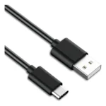 Cable Usb C 3.0 Carga Rápida Megalite 1.5m Negro Tipo C