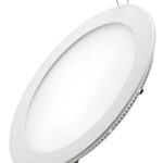 Panel Led 12w Luz Fria Redondo De Embutir Baw Ple009-12fw